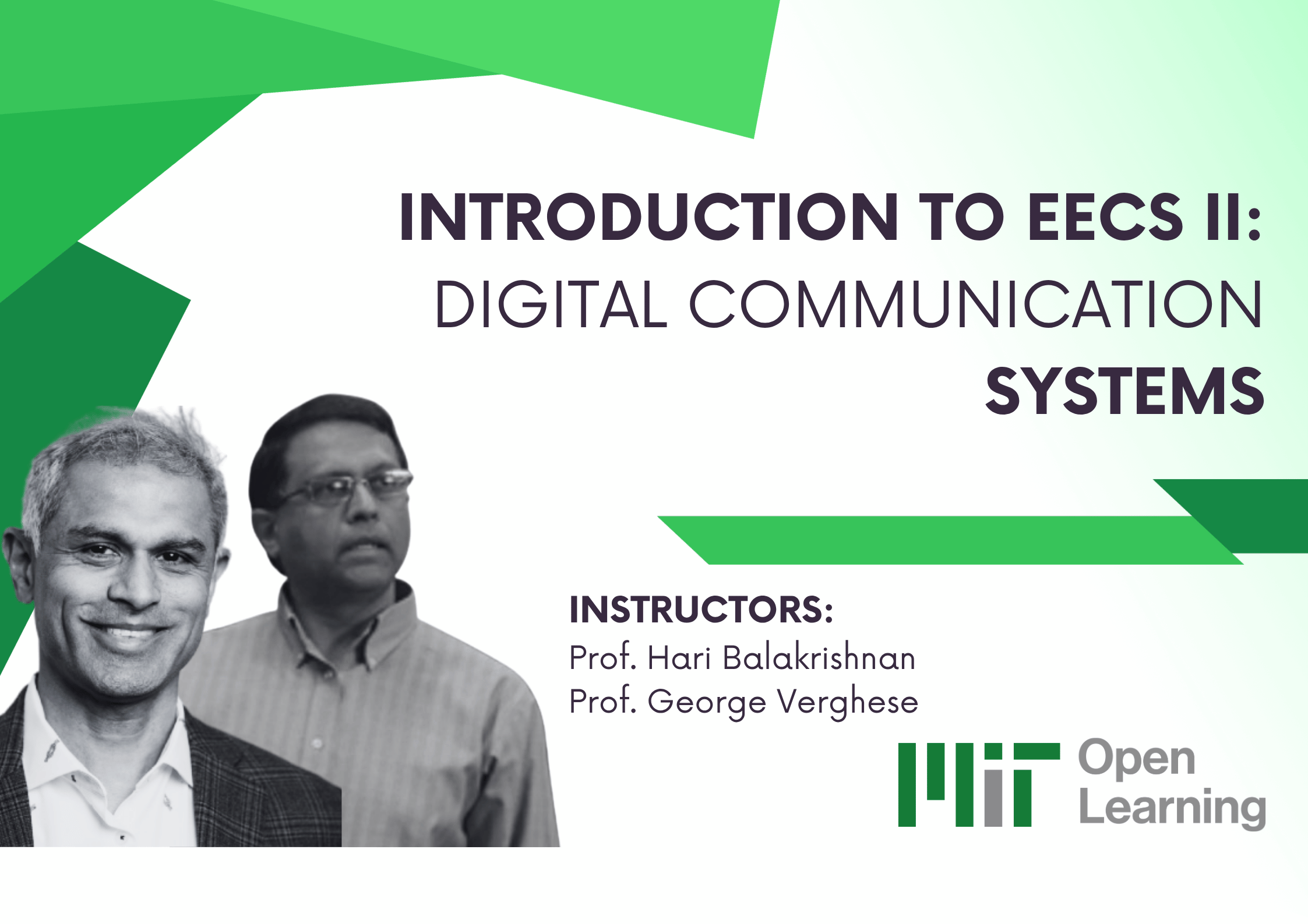 Introduction to EECS II: Digital Communication Systems