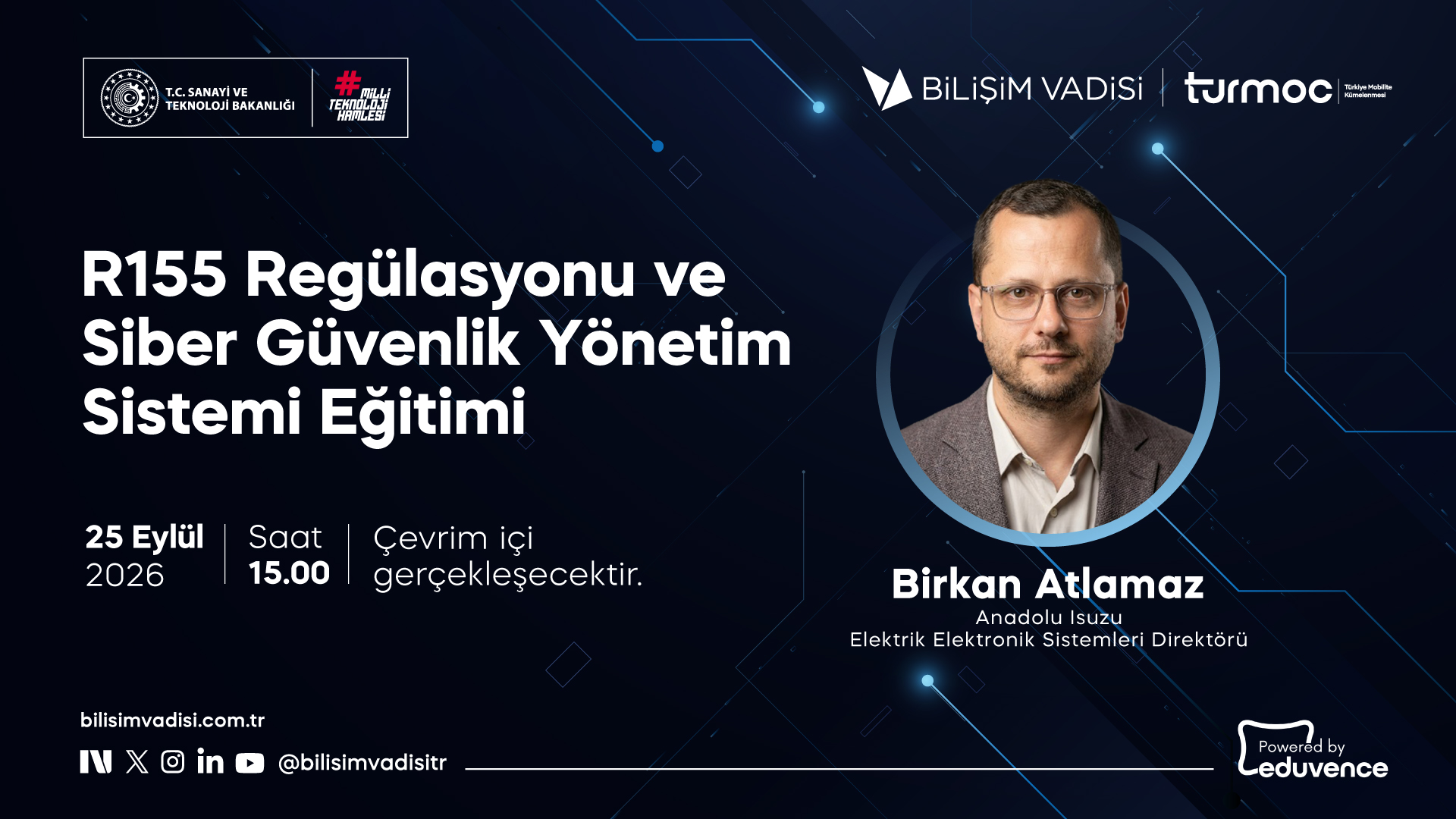 R155 Regülasyonu ve Siber Güvenlik Yönetim Sistemi Eğitimi MKA_001
